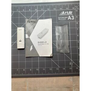 ZyXEL G-220 v3 Wireless USB Adapter & Manual Tested/Working 5/2026.